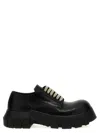 Rick Owens Mens Black Bozo Tractor Platform Leather Oxford Shoes In Black