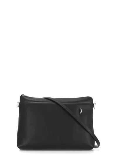 Rick Owens Black Leather Shoulder Bag
