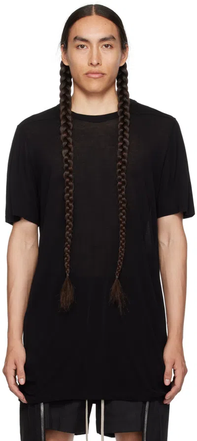 Rick Owens Black Level T-shirt In 09 Black