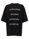 Rick Owens Champion X Owens Crew Neck Graphic T-shirt In Black