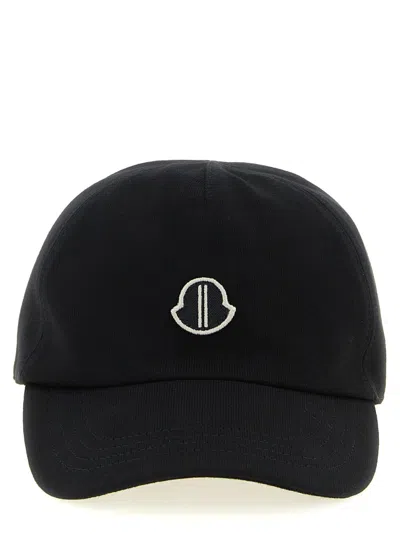 RICK OWENS BLACK LOGO SOLID BASEBALL CAP