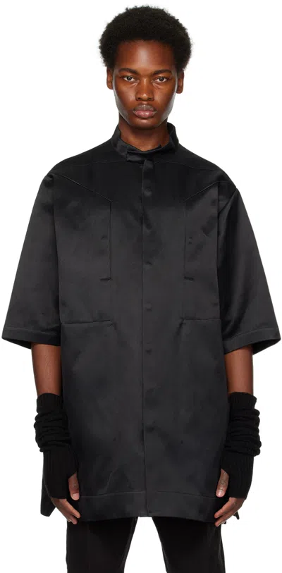 Rick Owens Black Magnum Shirt In 09 Black