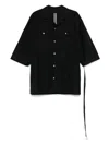 Rick Owens Black Magnum Tommy Shirt In Black