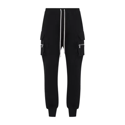 RICK OWENS RICK OWENS BLACK MASTODON CARGO PANTS