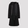 Rick Owens Black Porterville Megaparka Coat In Black