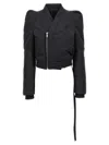 Rick Owens Black Metro Bomber Jacket In Black