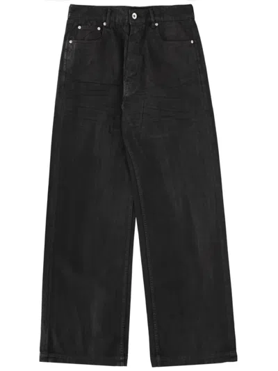 Rick Owens Black Mid Rise Jeans