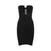 Rick Owens Recycled Stretch-jersey Mini Dress In Black