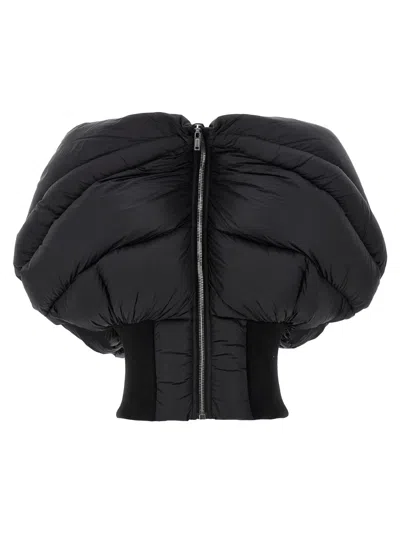 RICK OWENS BLACK MINI HORUS SL JKT JACKET