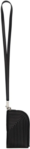 Rick Owens Black Lido Neck Wallet In 09 Black