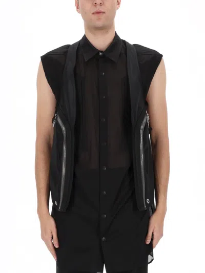 Rick Owens Black Nylon Vest