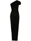 Rick Owens One-sleeve Knit Dress - Women's - Ecovero Viscose (lenzing)/polyester In Black