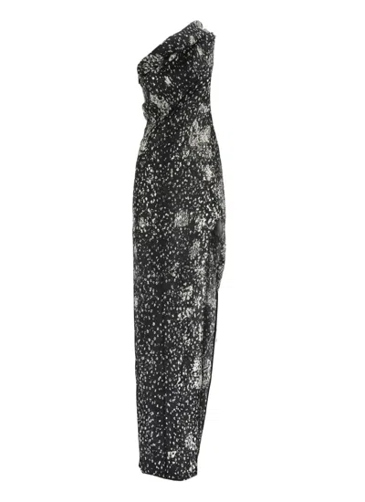 Rick Owens Black Oneshoulder Dress