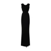Rick Owens Black Evening Dress With Deep V-neckline And Cutout Detail In Black