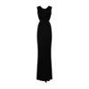 Rick Owens Black Evening Dress With Deep V-neckline And Cutout Detail In Black