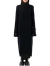 Rick Owens Long Coat Structured Back Vent In Black