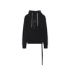 Rick Owens Black Oversized Hoodie In Black