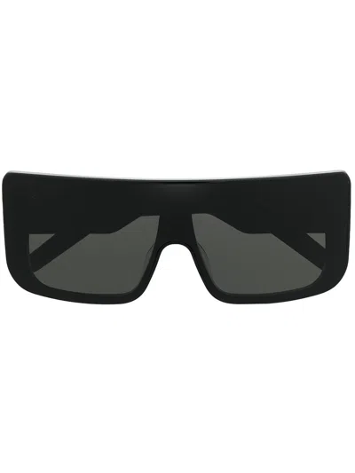 Rick Owens Black Oversized Square-frame Sunglasses For Women