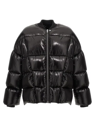 RICK OWENS BLACK PADDED DOWN JACKET