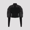 Rick Owens Bouchon Padded-panel Wool Jacket In Black