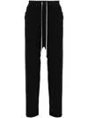 Rick Owens Drop-crotch Cotton Trousers In Black