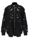 Rick Owens Peter Flight Strap-detail Oversized Jacket In Black