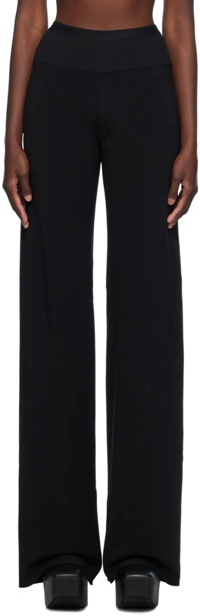 Rick Owens Black Porterville Bias Pants In 09 Black