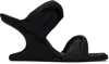 Rick Owens Twisted Cantilever Sandals 8 In 09 Black