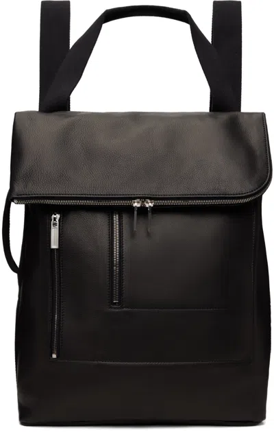 Rick Owens Black Porterville Cargo Backpack In 0909 Black/black