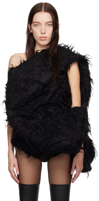 Rick Owens Black Porterville Garland Blouse In 09 Black