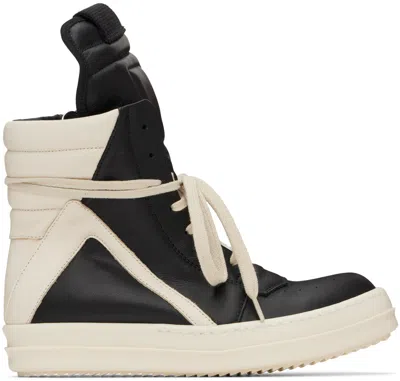 Rick Owens Geobasket Lace-up Sneakers In Green