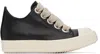 Rick Owens Hollywood Jumbolaced Sneakers In 9811 Black/pearl/mil