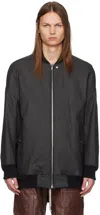 Rick Owens Black Porterville Jumbo Peter Flight Jacket In 09 Black