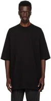Rick Owens Oversized Crewneck T-shirt In 09 Black