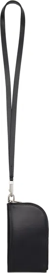 Rick Owens Black Porterville Neckwallet In 09 Black