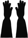 Rick Owens Black Porterville Opera Gloves In 09 Black