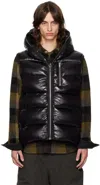 RICK OWENS BLACK PORTERVILLE SEALED DOWN VEST