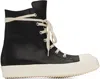 Rick Owens Leather Sneakers In Black
