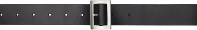 Rick Owens Black Porterville Stooges Belt