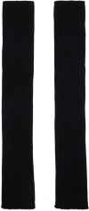 Rick Owens Black Press-stud Arm Warmers In 09 Black