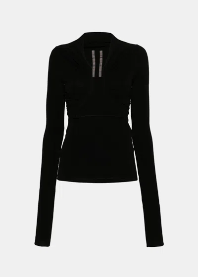 Rick Owens Cut-out Detail Jumper In Black
