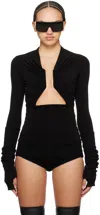 Rick Owens Black Prong Long Sleeve T-shirt In 09 Black