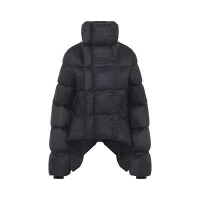 RICK OWENS BLACK PUFFER JACKET