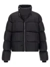 Rick Owens Black Quilted High-neck Jacket In Black