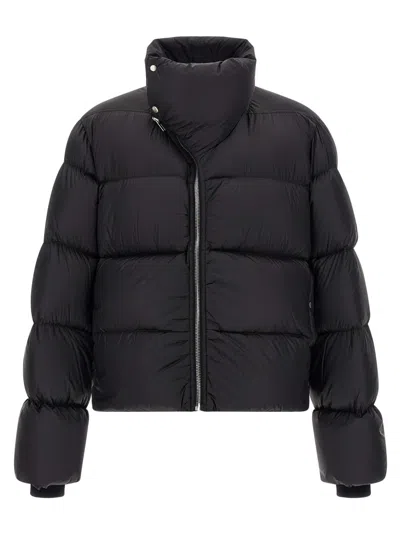 Rick Owens Black Quilted High-neck Jacket