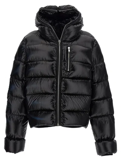 RICK OWENS BLACK REGULAR FIT PUFFER JACKET