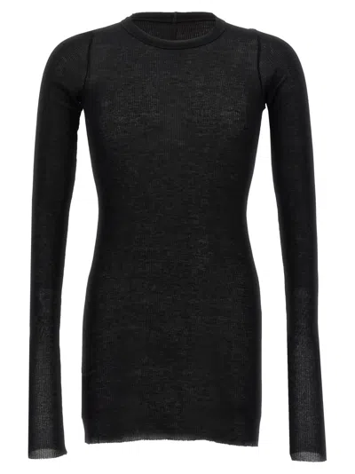 Rick Owens Black Rib Ls T T-shirt