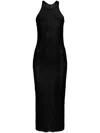 Rick Owens Drkshdw Ribbed Tank Midi Dress In Black