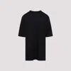 Rick Owens Relaxed Fit Oversized T-shirt With Classic Crew Neckline In Black