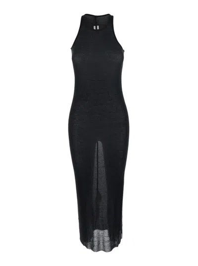 RICK OWENS SEMI-TRANSPARENT SHEATH DRESS